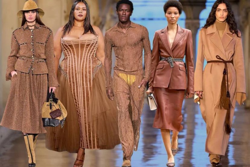 Mocha Mousse в одежде Mocha Mousse в одежде